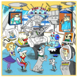 Jetsons Artwork Jetsons Artwork The Warner Bros. Doctor Series: A Jetson's House Call (DX)